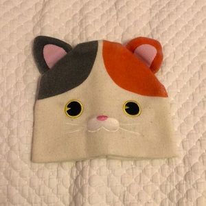 OS HAND STITCHED & KNITTED SOFT KAWAII CAT BEANIE